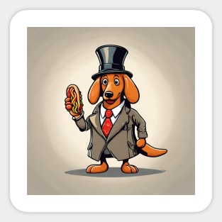 detective hotdog Sticker